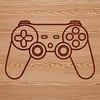 Electronic Gaming Controller Vector Art An electronic gaming device with multiple controls and interfaces.