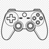 Digital Gaming Console Design SVG File A digital game controller with directional pads and buttons, designed as vector art for various applications.