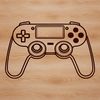 Analog Stick Video Game Controller Design A digital game controller with analog sticks and buttons for playing video games.