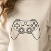 Digital Game Controller Vector Design A digital game controller with buttons and joysticks designed as vector art.