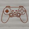 Beautiful SVG Design for Gamers An illustration of a standard video game console controller design.