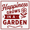 Gardening quote vector graphic featuring inspirational text on a simple background.