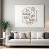 Gardening quotes and phrases in a decorative, vector format.