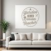 Inspirational quotes about gardening in a simple vector design suitable for various applications.