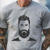 Hand-Drawn Man Illustration Vector graphic representation of a person, suitable for digital cutting machines like Cricut.