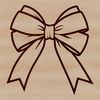 Beautiful SVG Gift Decoration A decorative bow made from ribbon or string, suitable for gift wrapping or decoration.