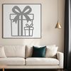 Gift Box Vector Design - A free downloadable vector graphic representing a wrapped gift box with a ribbon bow.