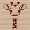 Giraffe Wildlife Illustration A realistic illustration of a giraffe in its natural habitat.