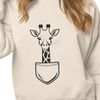 Cute Mammal Illustration SVG Vector illustration of a giraffe, a large mammal and popular safari animal, suitable for clip art or stencil designs.