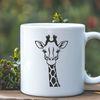 A vector illustration of a giraffe, suitable for cutting machine designs or digital artwork.