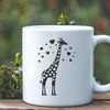 Safari Animal SVG Illustration with Love Hearts SVG illustration of a giraffe with love hearts, featuring a safari animal design.