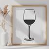 Free Vector Graphic of a Wine Glass A digital illustration of a glass filled with red wine, suitable for various design applications.
