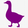 A vector illustration of a goose in silhouette form, suitable for cutting machines and digital designs.