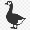 A silhouette of a goose in vector format, suitable for cutting machines or laser engraving.