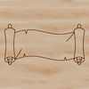 A digital illustration of a traditional paper diploma or graduation scroll with ornate details and a ribbon.