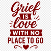 A poignant quote about grief and loss in a simple vector design.