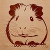 Cricut-Friendly Vector Guinea Pig Design A high-quality vector illustration of a Guinea Pig suitable for cutting machines like Cricut or laser cutters.