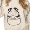 Cuddly Guinea Pig SVG Design A small, furry guinea pig with a rounded body and short legs, suitable for personal use as a vector design.