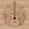 Beautiful Vector Music Design Elements A detailed illustration of a guitar featuring intricate design elements.