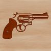 Intricate Handgun Design A detailed illustration of a handgun with intricate design elements.