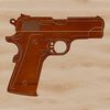 Handgun Illustration SVG Vector Graphics A high-resolution digital illustration of a handgun, suitable for vector graphic design.