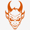 A digital illustration of the character Satan from various mythologies and cultures.