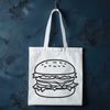 Simple Hamburger Design Vector A simple illustration of a hamburger with a patty and cheese on a bun.