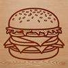 Free SVG Cheeseburger Clip Art A high-resolution SVG illustration of a hamburger with cheese and condiments.