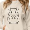 Cute Vector Animal Art Design A cute hamster illustration designed as vector art for personal or commercial use.