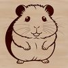 Cute Rodent Mascot A small rodent commonly kept as a household pet.