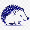 Quill-tastic Vector Hedgehog Illustration A digital illustration of a hedgehog, suitable for vector graphics and design applications.
