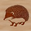 Quill-tastic Vector Hedgehog Design A digital illustration of a hedgehog in vector format, suitable for cutting machine designs or custom stencils.