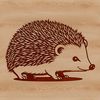 Prickly Pals Vector Art A small, spiny mammal with a round body and short legs, depicted in a vector illustration.