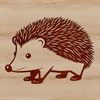 SVG Hedgehog Graphic Design Vector A vector illustration of a hedgehog, ideal for graphic design projects.