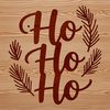 Illustrative Christmas quote 'Ho Ho Ho' in bold, modern font, perfect for digital use.