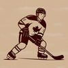 SVG Hockey Vector Art Design A high-resolution, scalable illustration of a hockey player in action, designed for commercial or personal use.