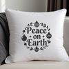 A set of SVG Christmas quotes with inspirational phrases about peace on earth.
