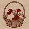 Minimalist Easter Egg Design SVG A colorful Easter egg illustration in a minimalist design style.