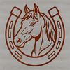 Free SVG horse shoe template for laser engraving