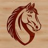 Neutral Pose Horse SVG Design A detailed vector illustration of a horse in a neutral pose.