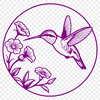 Free Vector Bird Silhouette Designs A stylized vector graphic of a hummingbird, suitable for use as clip art or in digital designs.