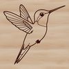 Vector Illustration of a Beautiful Bird A high-quality digital illustration of a hummingbird in motion.