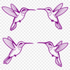 Illustrated Bird in Vector Format A colorful illustration of a hummingbird in flight, suitable for vector art projects.