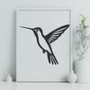 Whimsical Nature Graphic An SVG design element featuring a colorful hummingbird bird with intricate details for use in various digital projects.