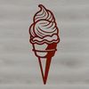 Cold Delight Clip Art An edible dessert featuring a cold treat on a paper or cardboard stick.