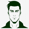 Simple Man Profile Illustration An SVG vector graphic of a man's profile, suitable for digital designs.