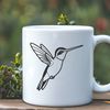 Hummingbird in Flight SVG Illustration A detailed illustration of a hummingbird in flight, suitable for digital crafting projects.