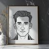 Clean Line Art SVG Figure An illustration of a man depicted in a minimalist style with clean lines and shapes.