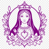 A stylized illustration of a heart with a floral pattern and spiritual connotations.