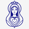 Immaculate Heart icon designed as a vector graphic image in SVG format.